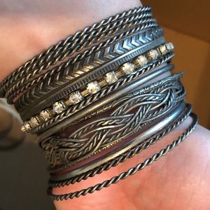 Set of metal bangles
